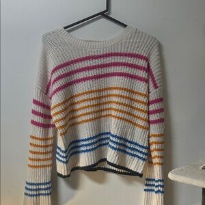 Blue Rain Colorful Striped Sweater